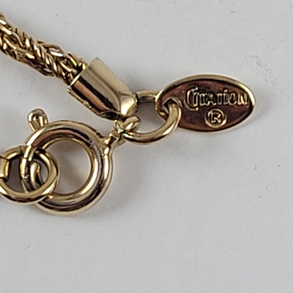 Vintage 70's Gold Tone Drop Tussle Necklace - Picture 6 of 11